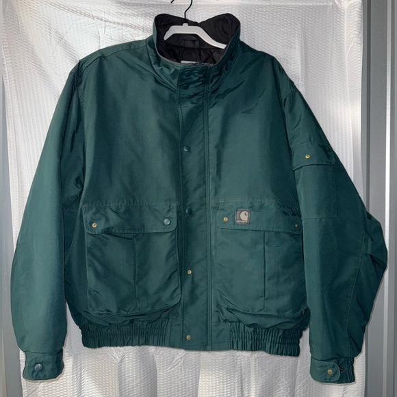 Carhartt Other - Carhartt Puffer Jacket Blizzard Workshield Coat J71 MLL Quilt Lined Men XL Puffy